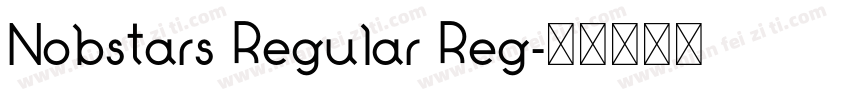 Nobstars Regular Reg字体转换